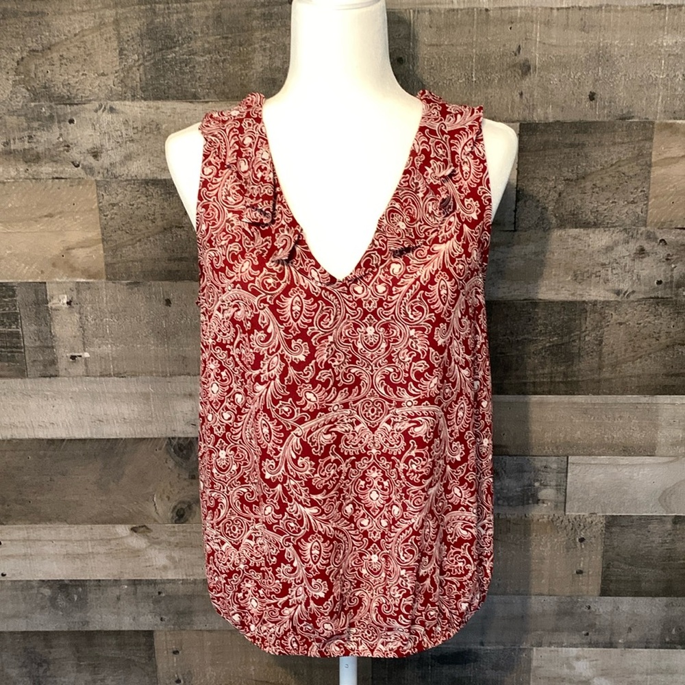 Loft Outlet Paisley Sleeveless Top Size S